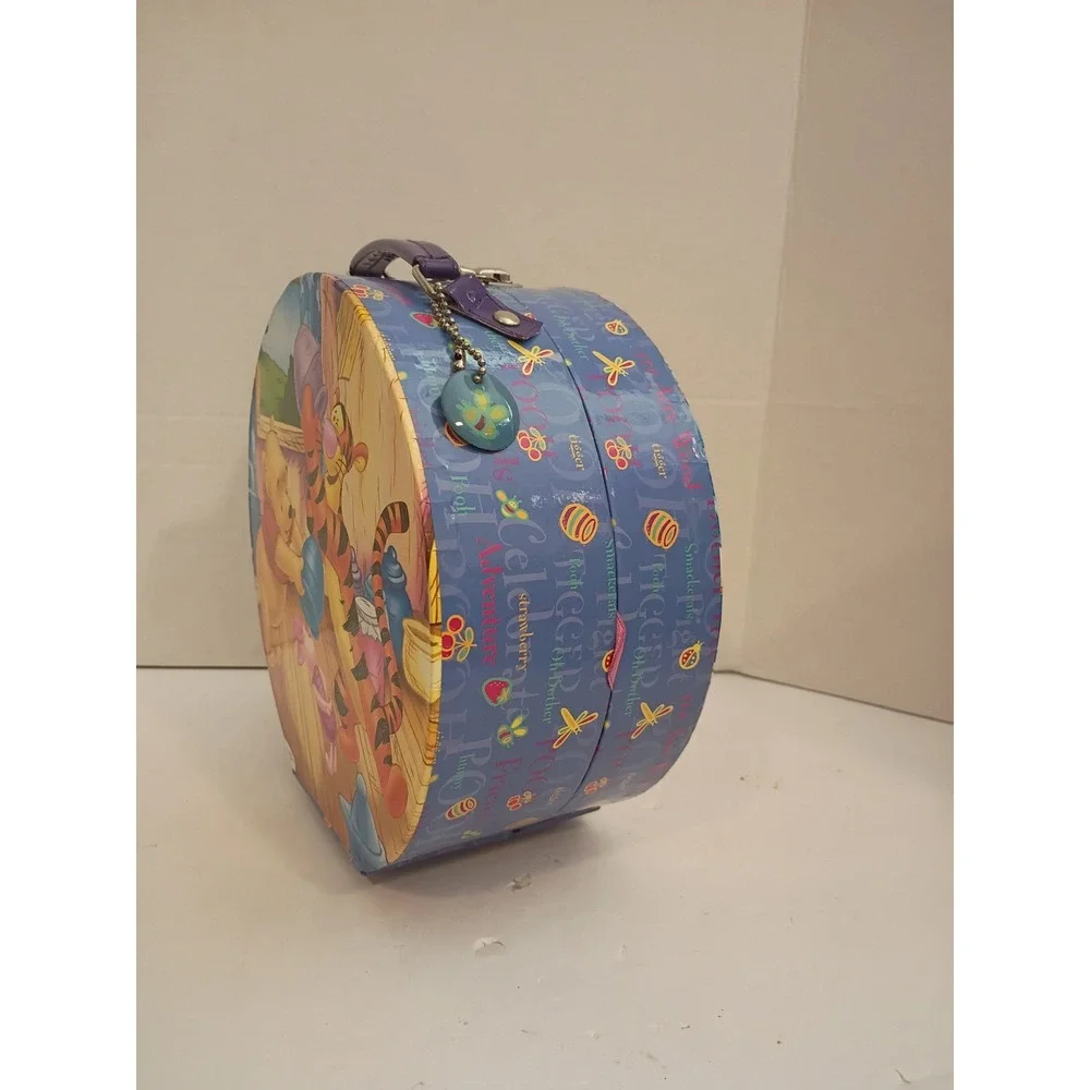 Disney Winnie the Pooh Tigger Piglet Round Storage Case Tri-Coastal Design Box